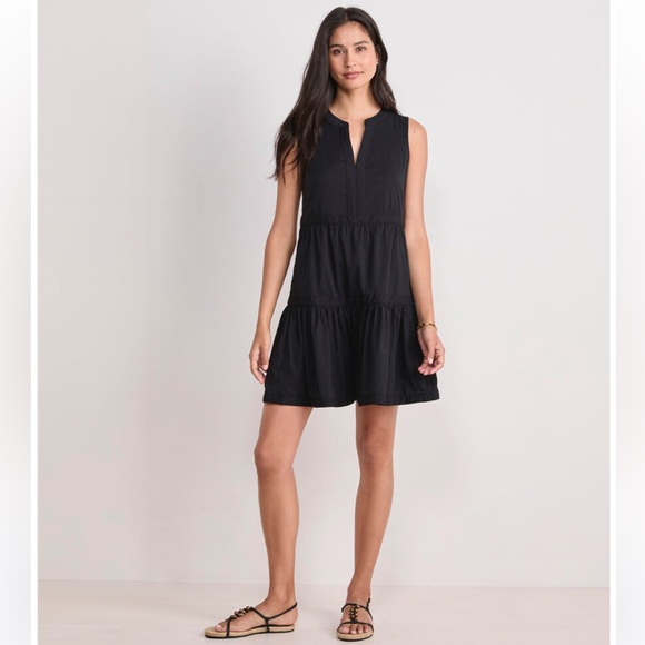 NWT VINEYARD VINES TILLY HARBOR BLACK DRESS WOMENS SIZE SMALL - Picture 1 of 10
